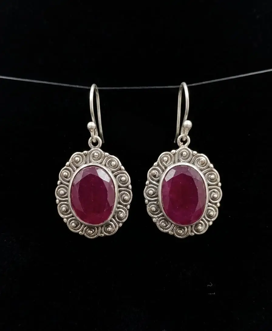 The Sahi Ruby filigree Drops