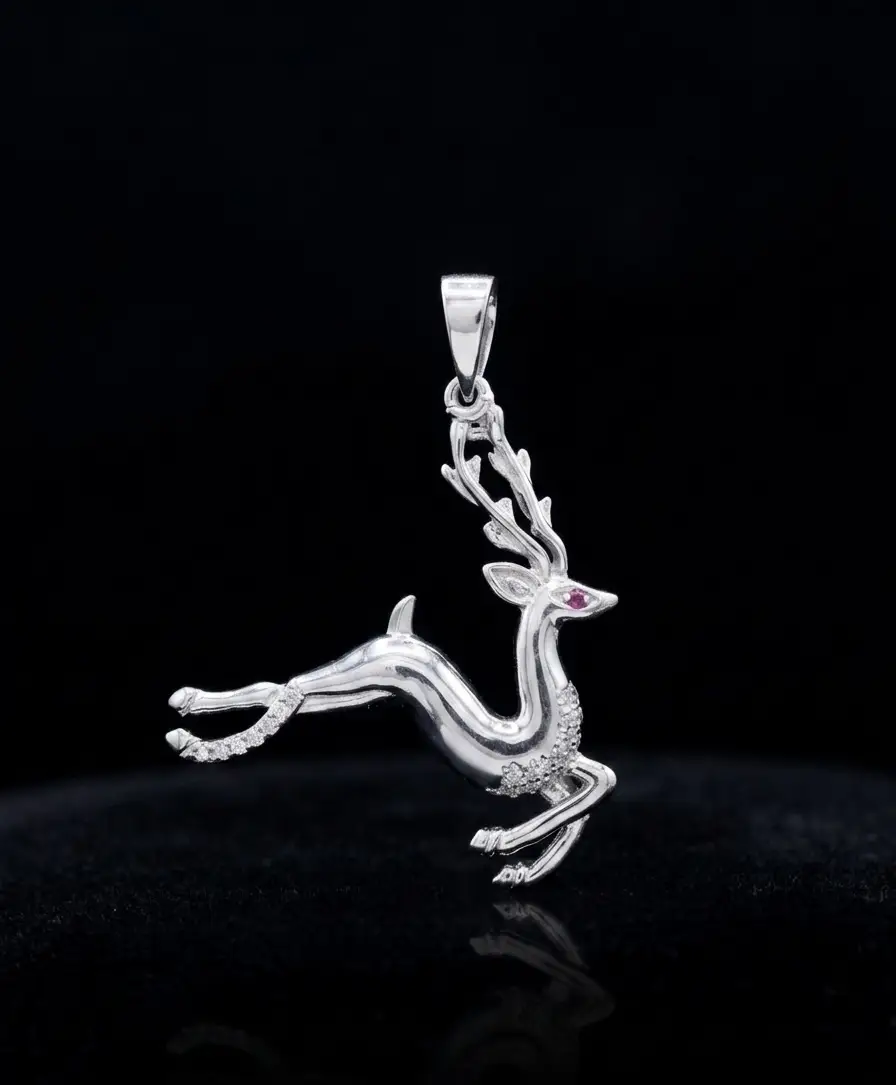 Deer Silver Pendent