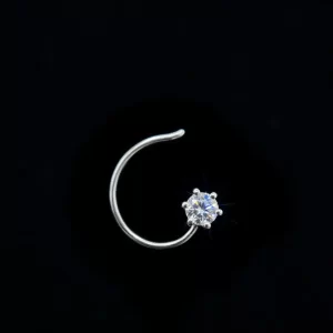 Solitaire Nose Pin