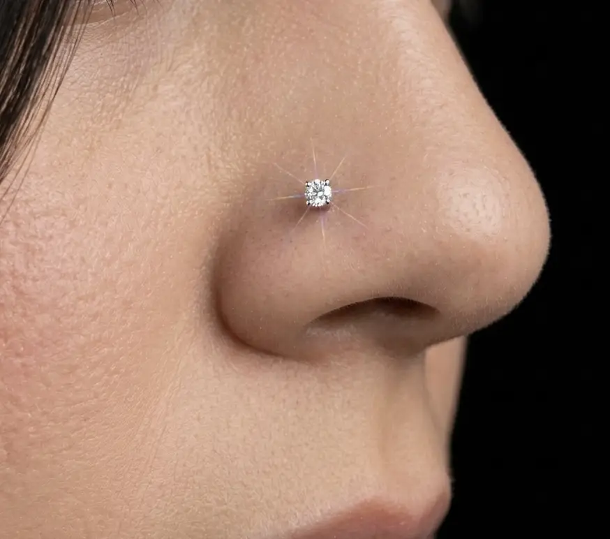 Solitaire Nose Pin - Image 2