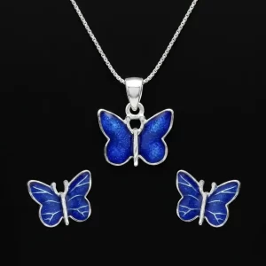 Butterfly Pendant Set