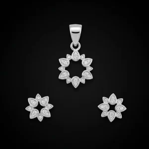 Floral Bloom Pendant Set