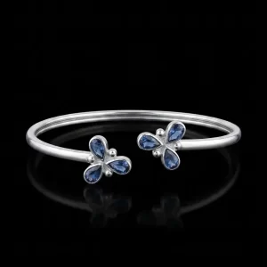 Azure Blossom open Cuff Bracelet
