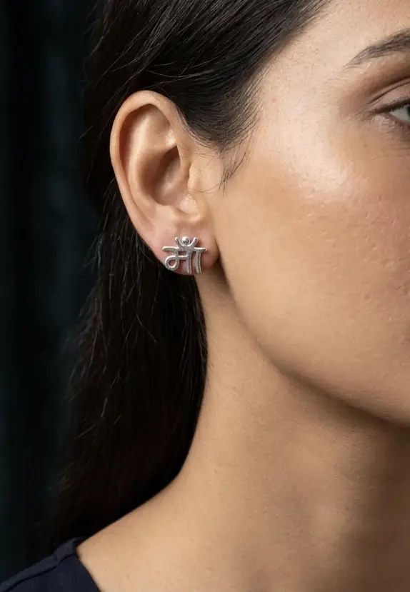 Maa Silver Studs - Image 2