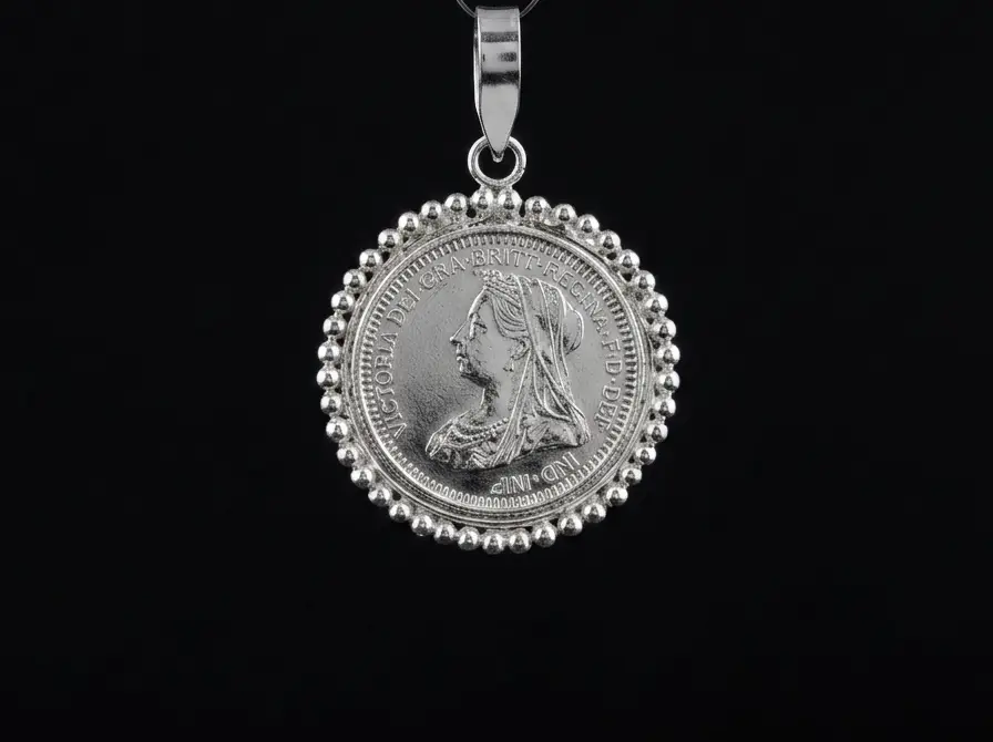 Victorian Coin Pendant