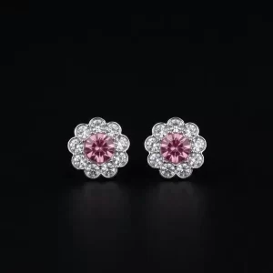 Pink Blossom Studs