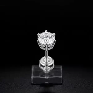 Radiant Crystal Screw Nose Pin