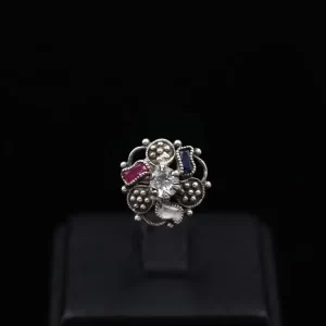 Royal Meenakari Nose Pin
