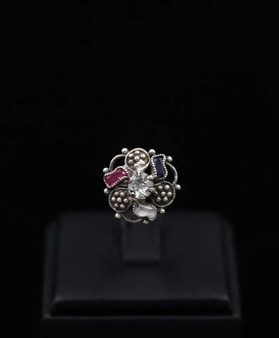 Royal Meenakari Nose Pin