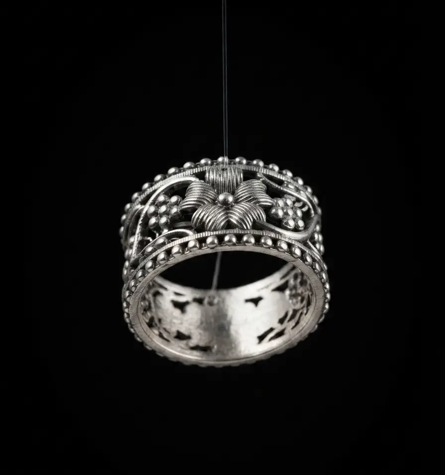 Filigree Silver Ring