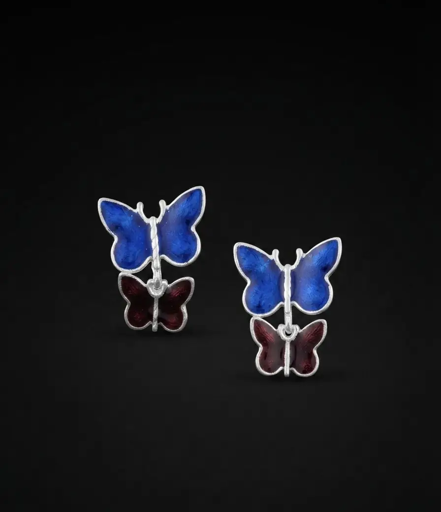 Double Butterfly Earrings