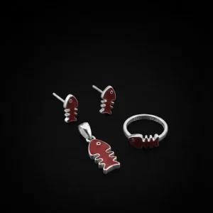 Fish Motif Baby Pendant Set