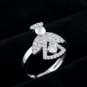 Celestial Guardian Angel Silver Ring