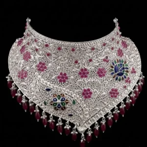 Royal Flporal Enamel Choker