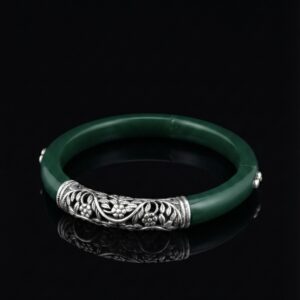 Green Floral Filigree Pola