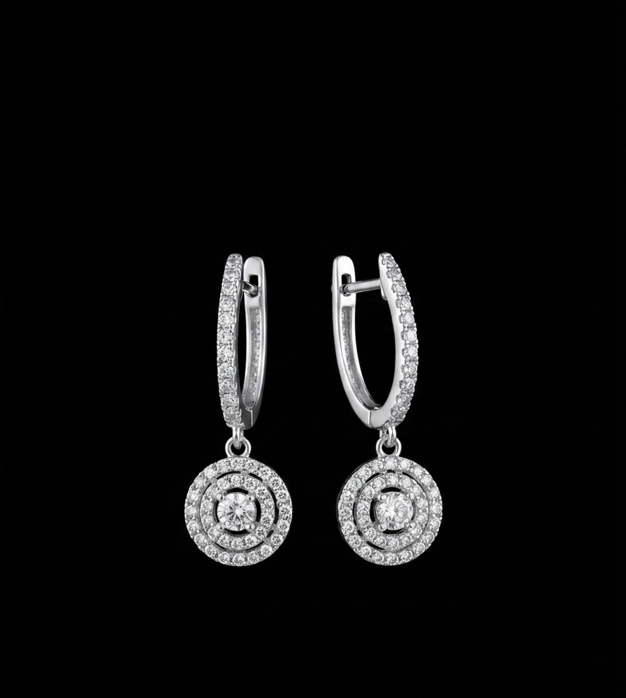 Shimmering Circle Hoop Earrings