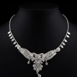 Moonlit Petal Necklace