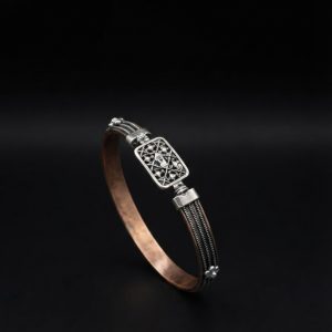 Jali Filigree Rectangular Handcrafted Silver Noa