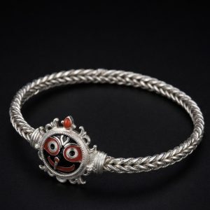 Jagannath Meenakari Handcrafted Silver Braided Noa
