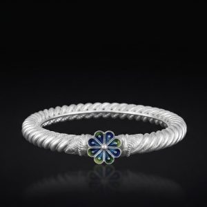 Royal Peacock Meenakari Twisted Bala