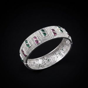Ratna Grid Handcrafted Silver Chur