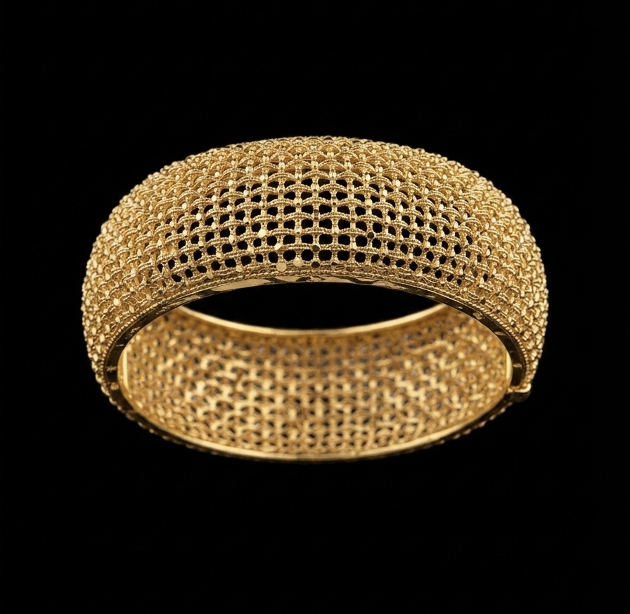 Jala Mesh Handcrafted Silver Chur