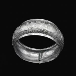 Chandra Bloom Engraved Handcrafted Silver Chur
