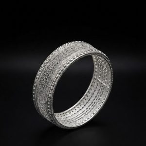 Matsya Scale Filigree Handcrafted Silver Chur