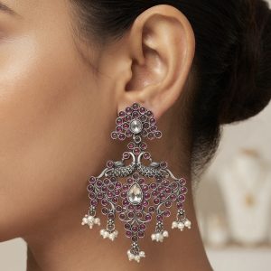 Mayura Fan Handcrafted Silver Chur by B. Motiram Jewellers