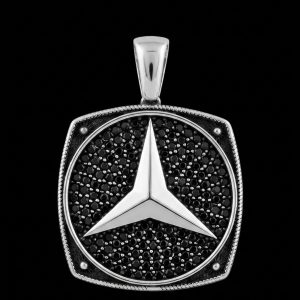 The Midnight Star Mercedes Emblem  Pendant