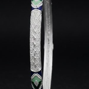 Mayura Artistry Silver Manipuri Bangle