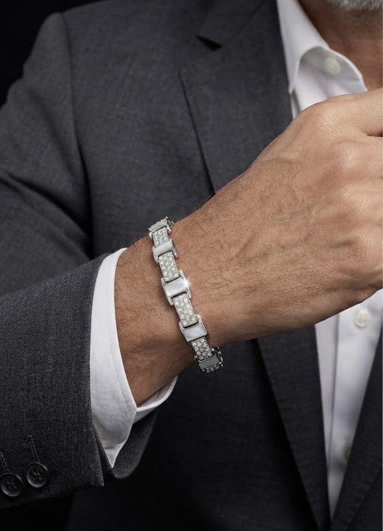 Radiant Mosaic Link Bracelet - Image 2