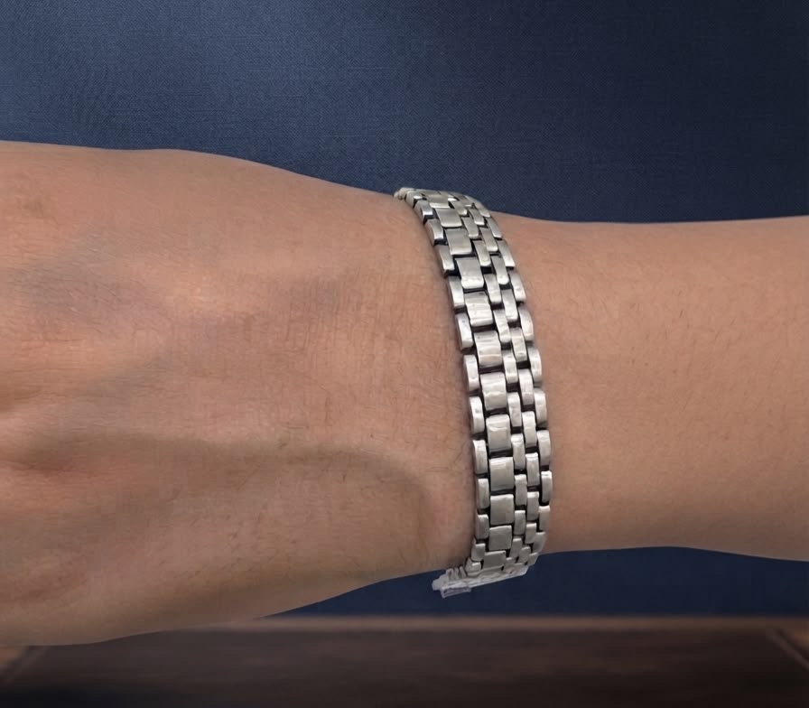 Classic Jubilee Link Silver Bracelet - Image 2