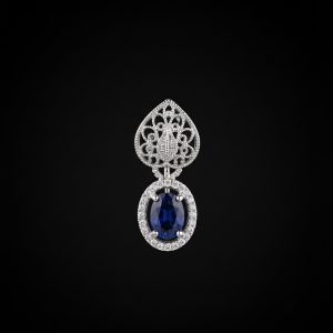 Majestic Azure Filigree Brooch