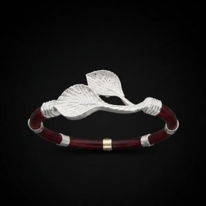 Silver Paan Pata Motif Pola Badhano Bangle