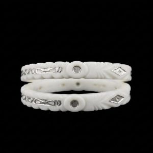 Geometrical Nakshi Silver Sankha