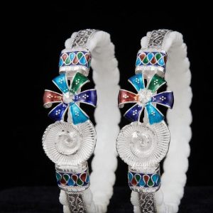 Chitramay Silver Flower Sankha