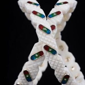 Multicolor Meenakari Diamond-Carved Silver Sakha Bangles
