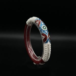Meenakari Enamel Red Pola Bangle